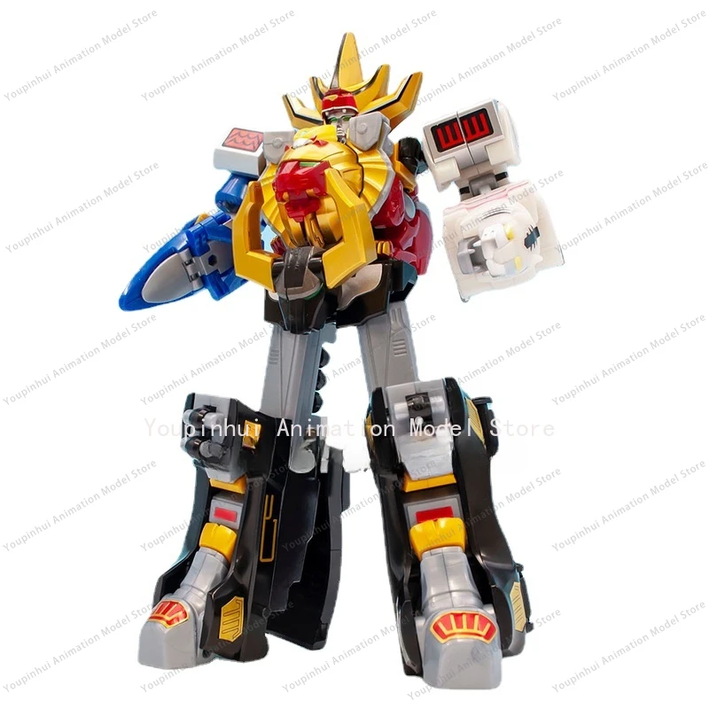 In Stock Bandai Original Shokugan SMP Hyakujuu Sentai Gaoranger Anime Action Figure Assembly Model Toys Gifts