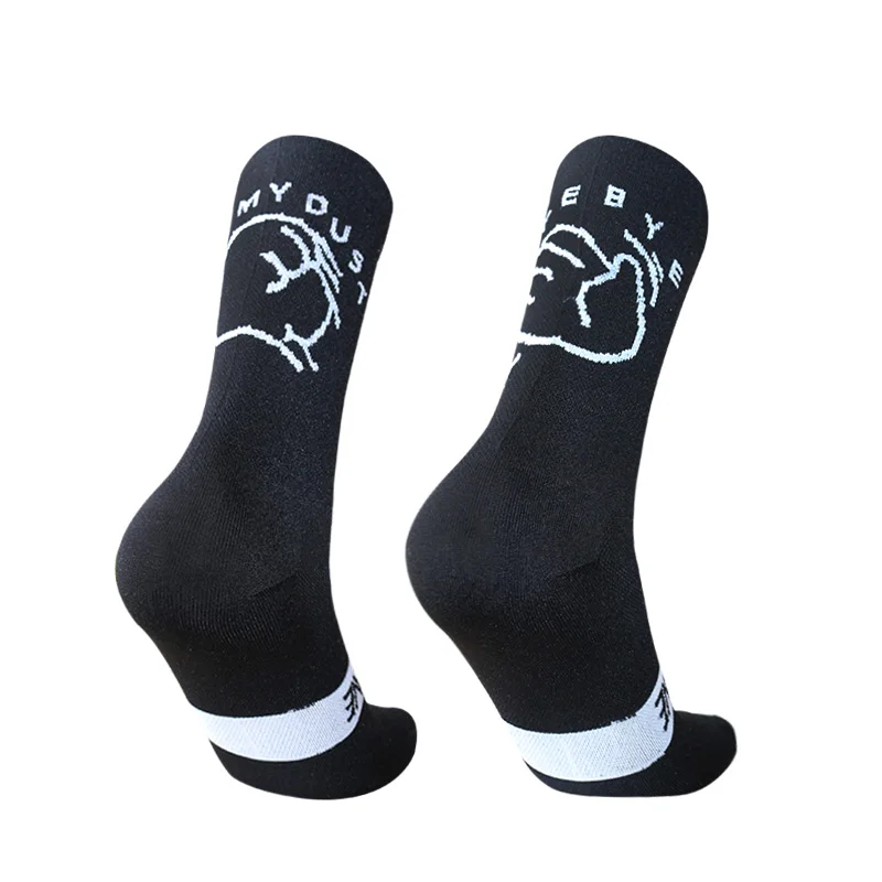 New byebye patterned cycling socks for breathability and sweat absorption, professional road cycling socks 4 pairs