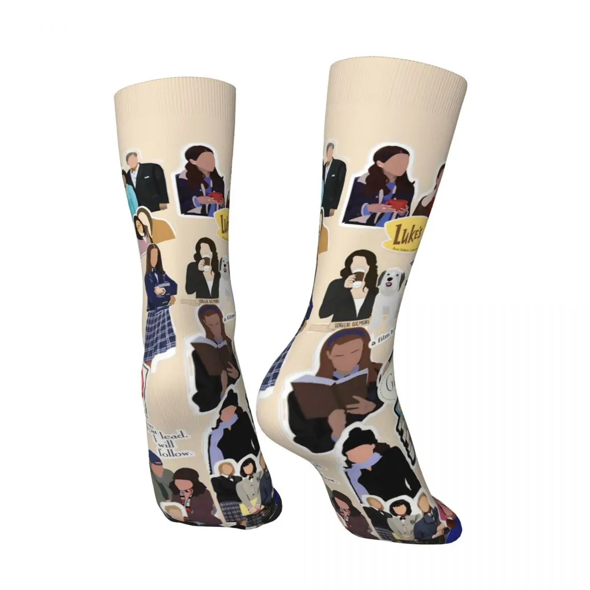 أنا أحب جيلمور الفتيات التلفزيون الأمريكي روري جيلمور الجوارب الربيع جوارب الرجال الجوارب الناعمة الدافئة سكيت عدم الانزلاق الجوارب #3