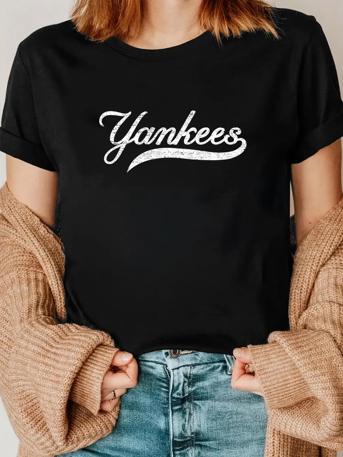 Yankees Heart Vintage Retro Men Women T-Shirt