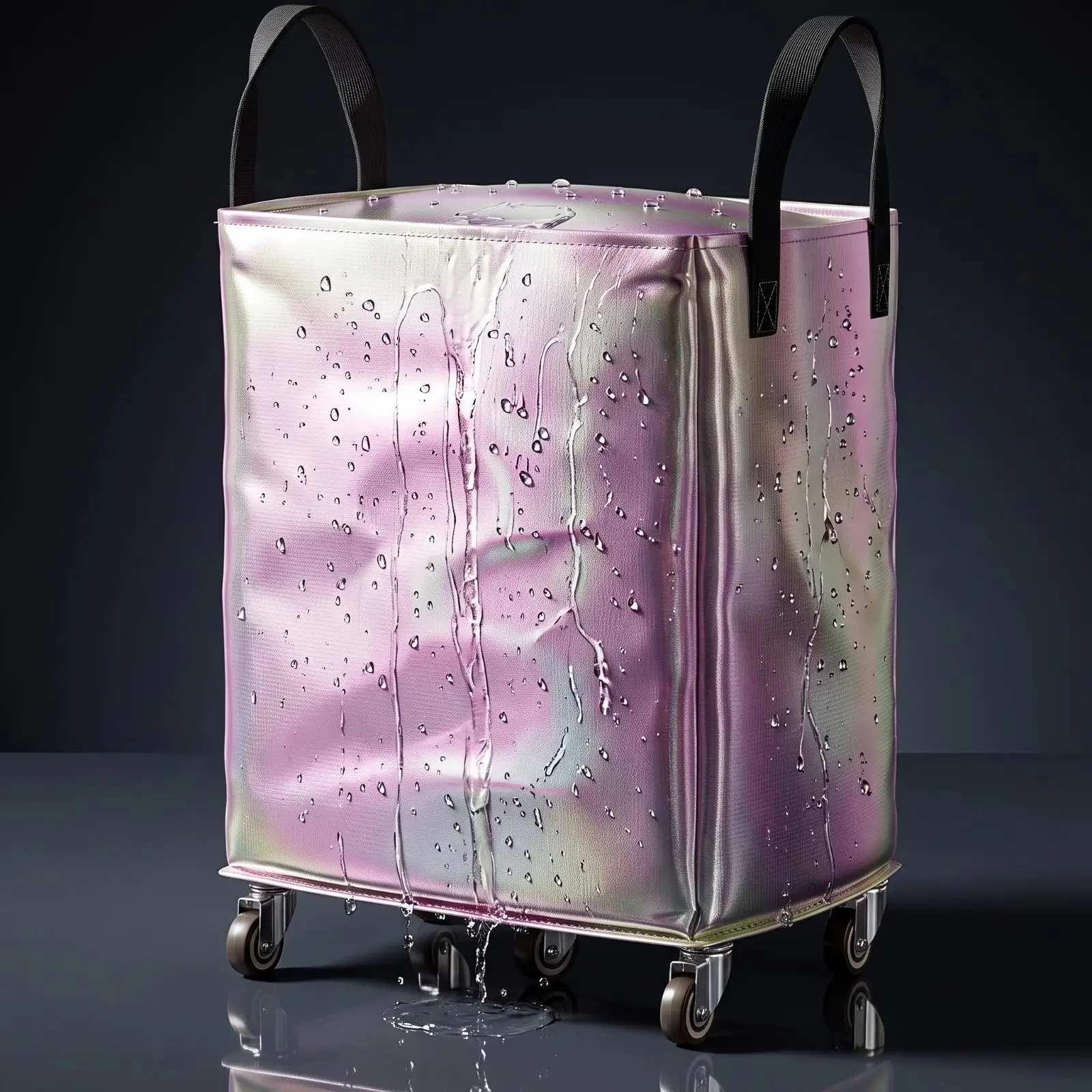 Wheeled Moving Storage Cube Bag Waterproof Heavy Duty Container for Clothes Bedding Home