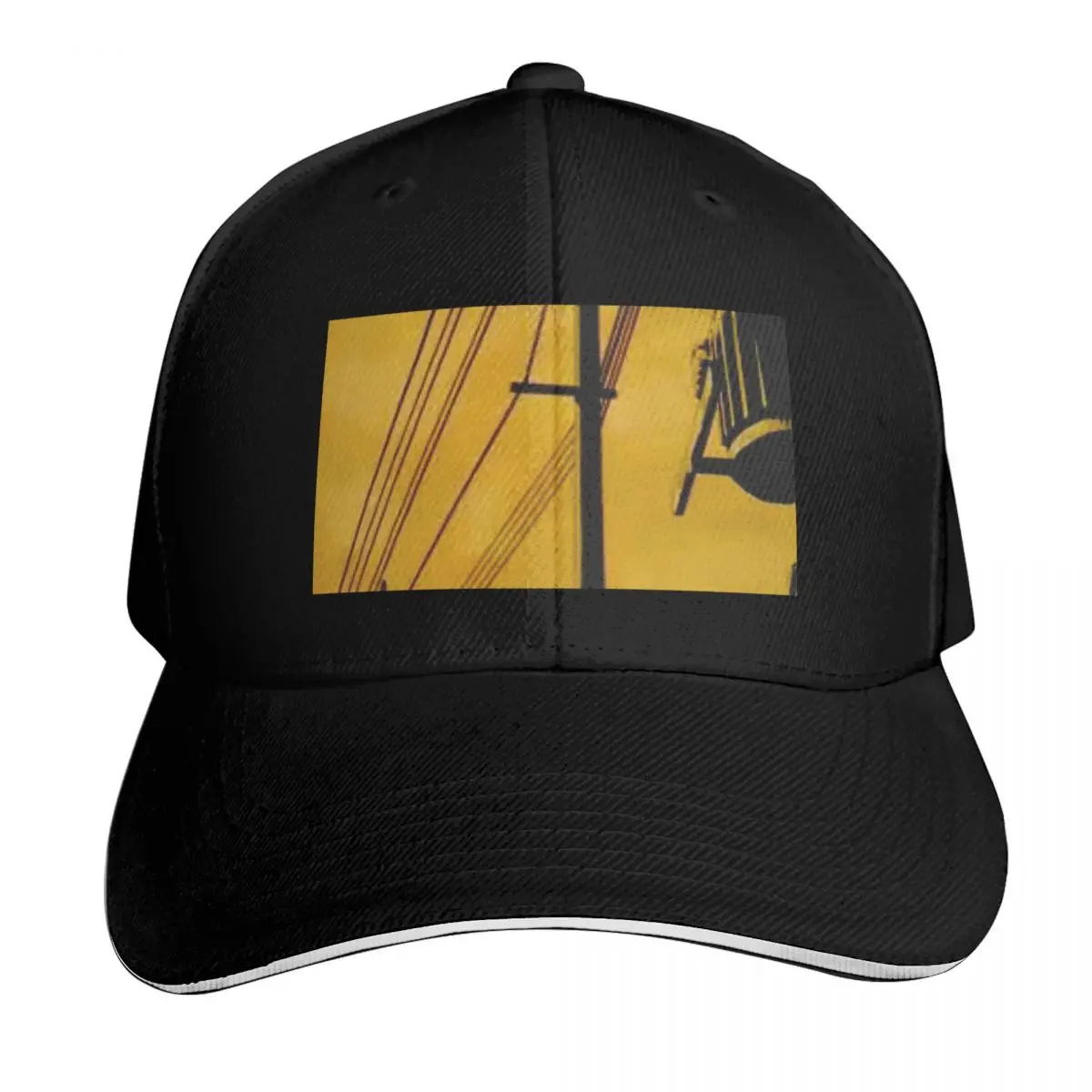 Serial Experiments Lain Power Lines Aesthetic Sticker Baseball Cap Men Women Casual Summer Sport Sun Cap