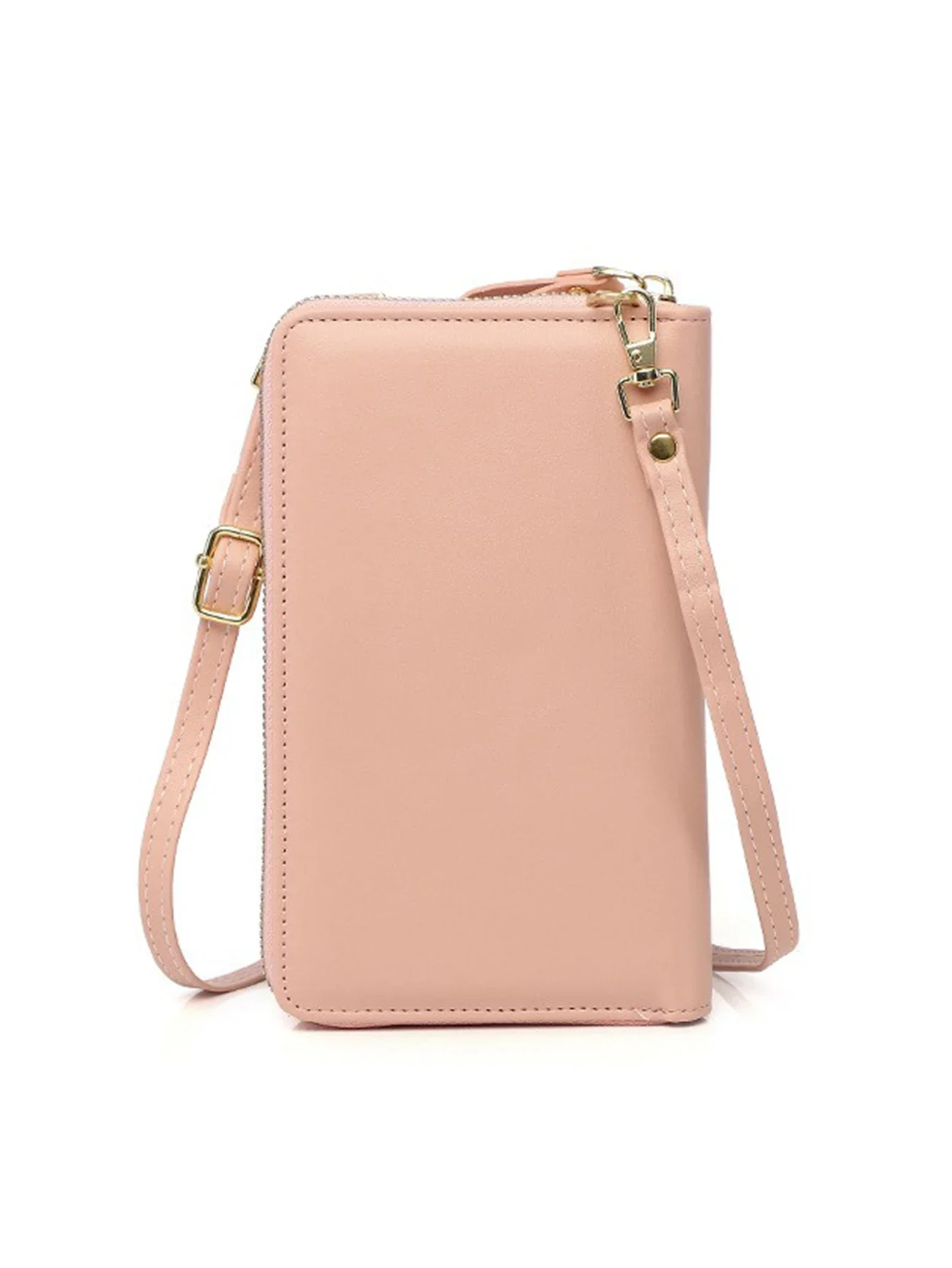 Cross Border Supply 2024 New Women's Phone Bag Vertical Zipper Wallet Snake Pattern Versatile Korean Slant Straddle Shoulder Bag