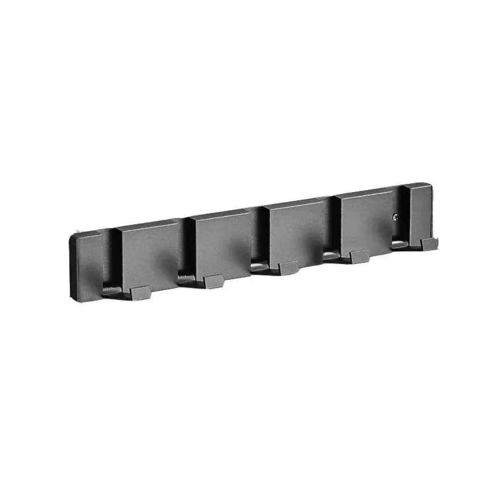 Perchero plegable para baño, estante de acero detrás de la puerta, organizador de ropa, almacenamiento de llaves, toallero, muebles