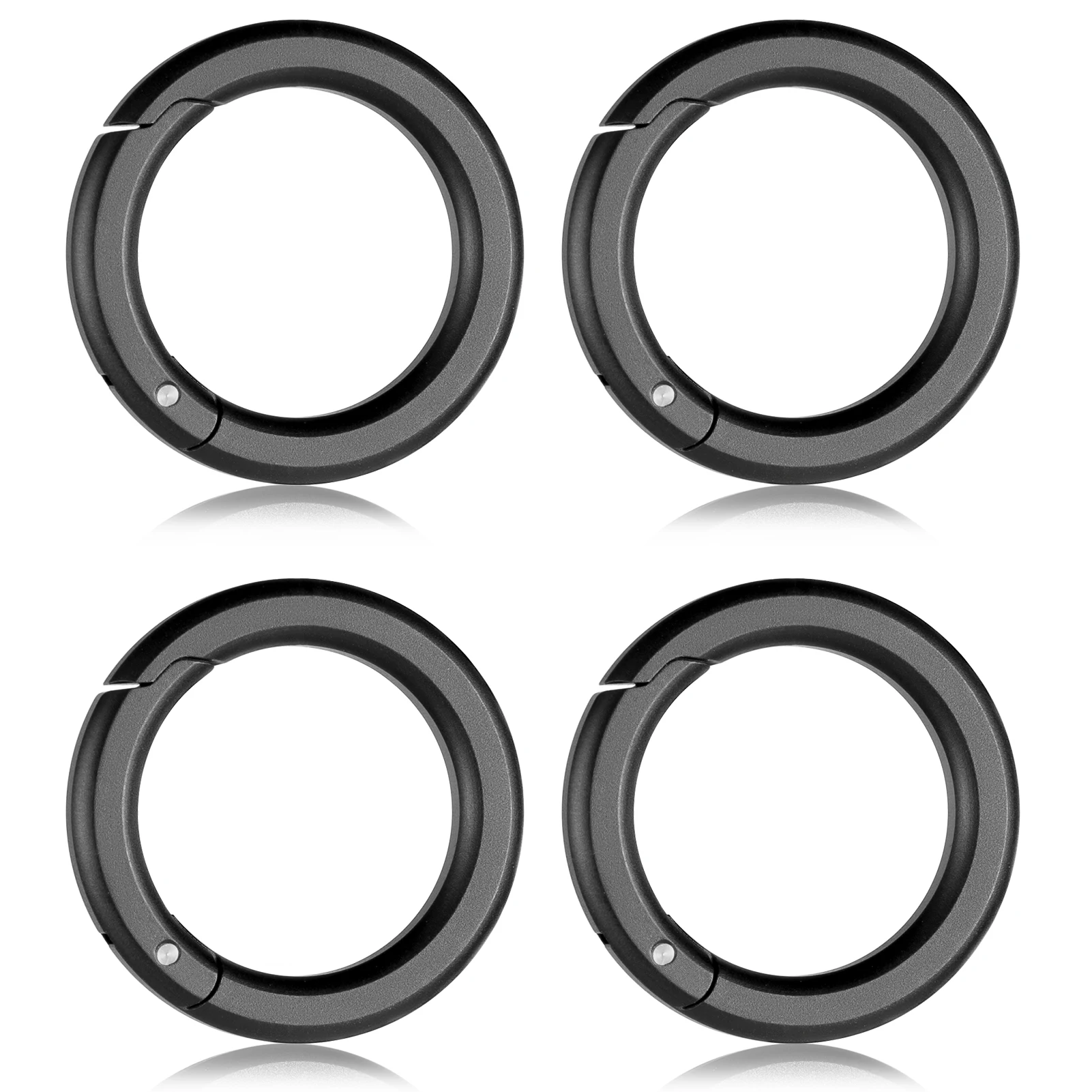 

TIMULTI Aluminum key clips, Multi-Use Carabiner Clips,Small Caribeener Clips with Key Rings, Key Chain Clip for Home Car keys