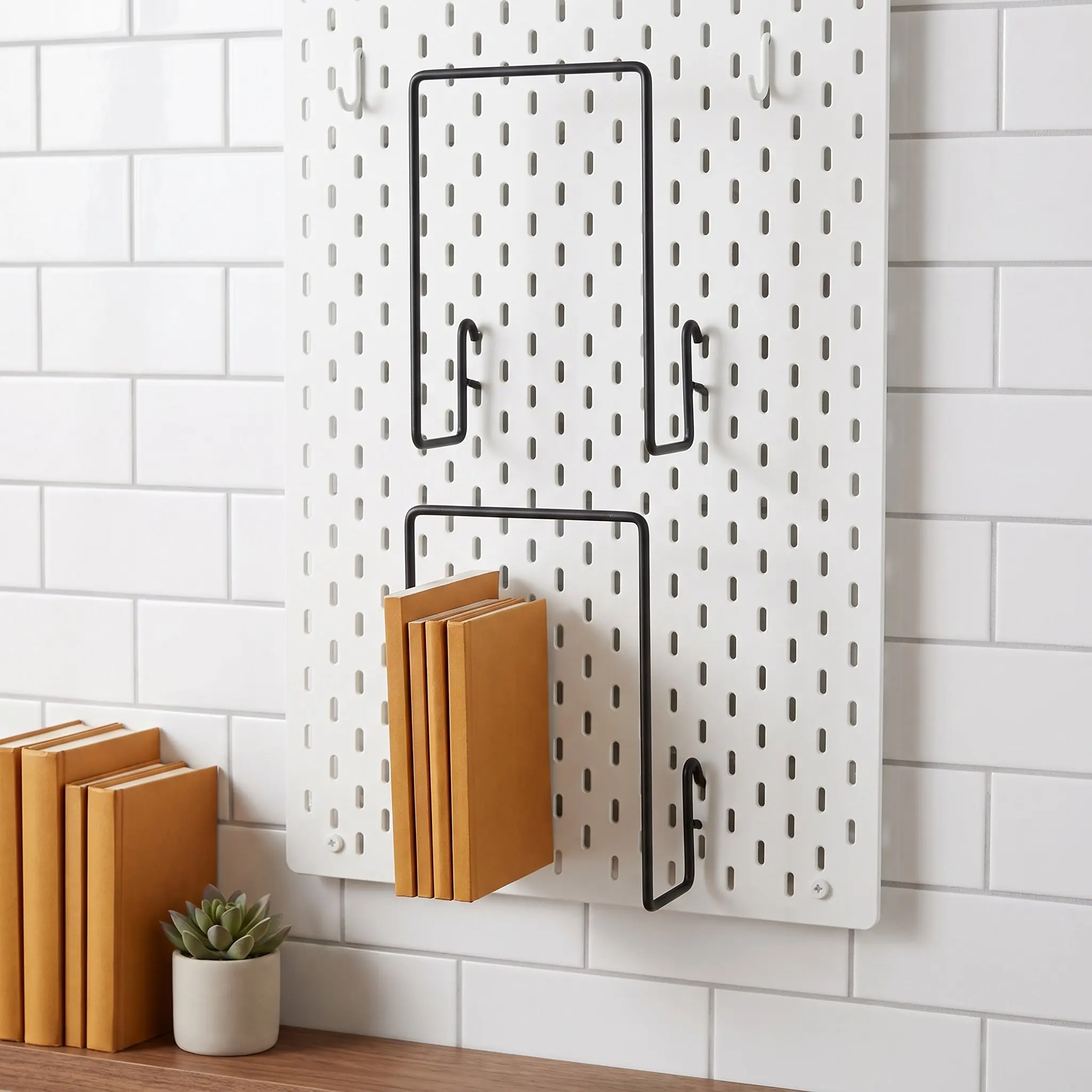 Pegboard Magazine Rack Documents Racks Home File Hangers for Wall Envelope Holder