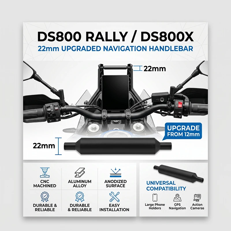 For Voge DS800X Rally 800DS RALLY DS 800X Lengthening Extender Bracket GPS Holder Mount Navigation Bracket Extend Bracket 22MM