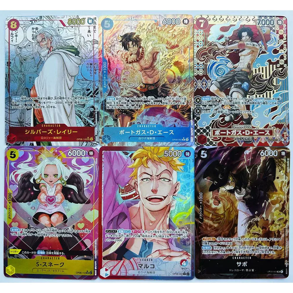 Anime One Piece DIY ACG Shirahoshi Silvers Rayleigh Vinsmoke Reiju chłopcy gry zabawki karty kolekcjonerskie urodziny prezenty gra planszowa