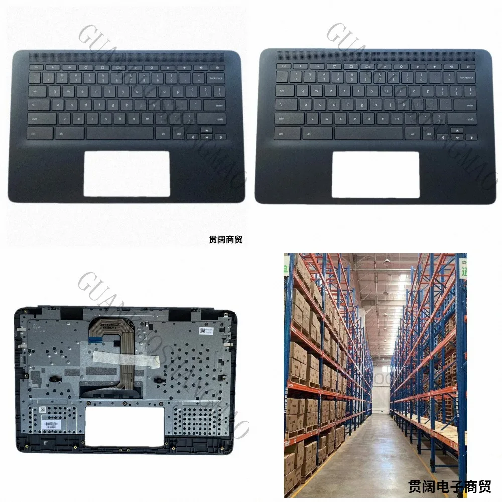 HJY...C Case with Keyboard Black L90459-001 for HP Chromebook 14 G6 Laptop