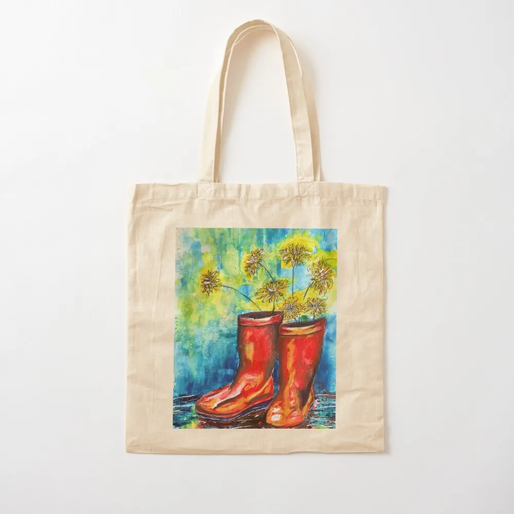 Inkopolis Red Welly Boots Tote Bag Gift bag shopper bags for women bag luxury women personalized tote