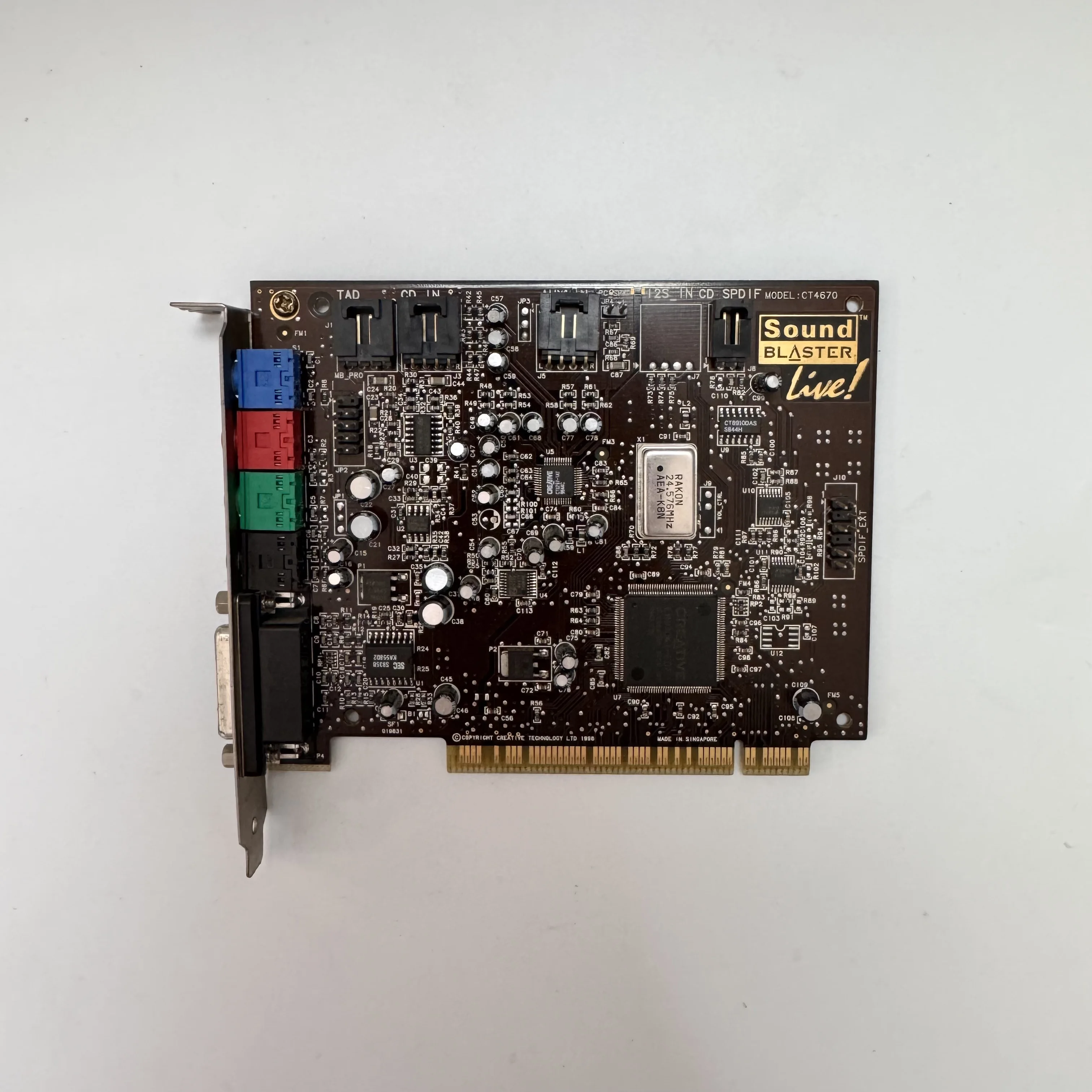 High quality second-hand sound card Sound Blaster Live! CT4670 Sound Card Windows XP System EMU10K1 Processor EAX Sound Effects
