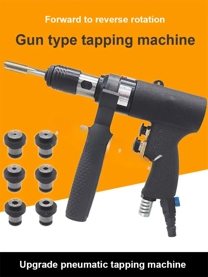 For Pneumatic Tapping Tools Handheld Tapping Machine Portable Gun Type Air Power Thread Tap Drilling Equipment