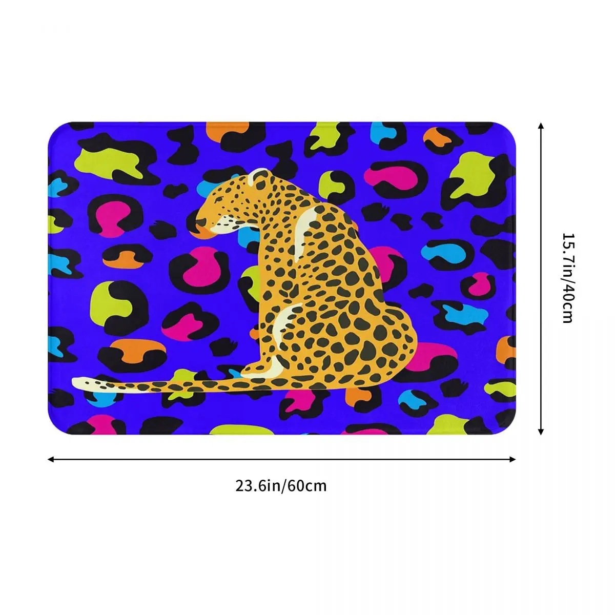 Classic Colorful Leopard Print Doormat Durable Carpet Rug Kitchen Entrance Home Floor Mat for Living room Footpad Mats