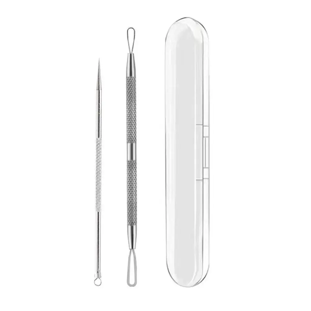 Rvs Acne Druk Naar Acne Naar Acne Naar Mee-eter Comedondrukker Vet Staal Squeeze Gereedschap Acne Removel Tool