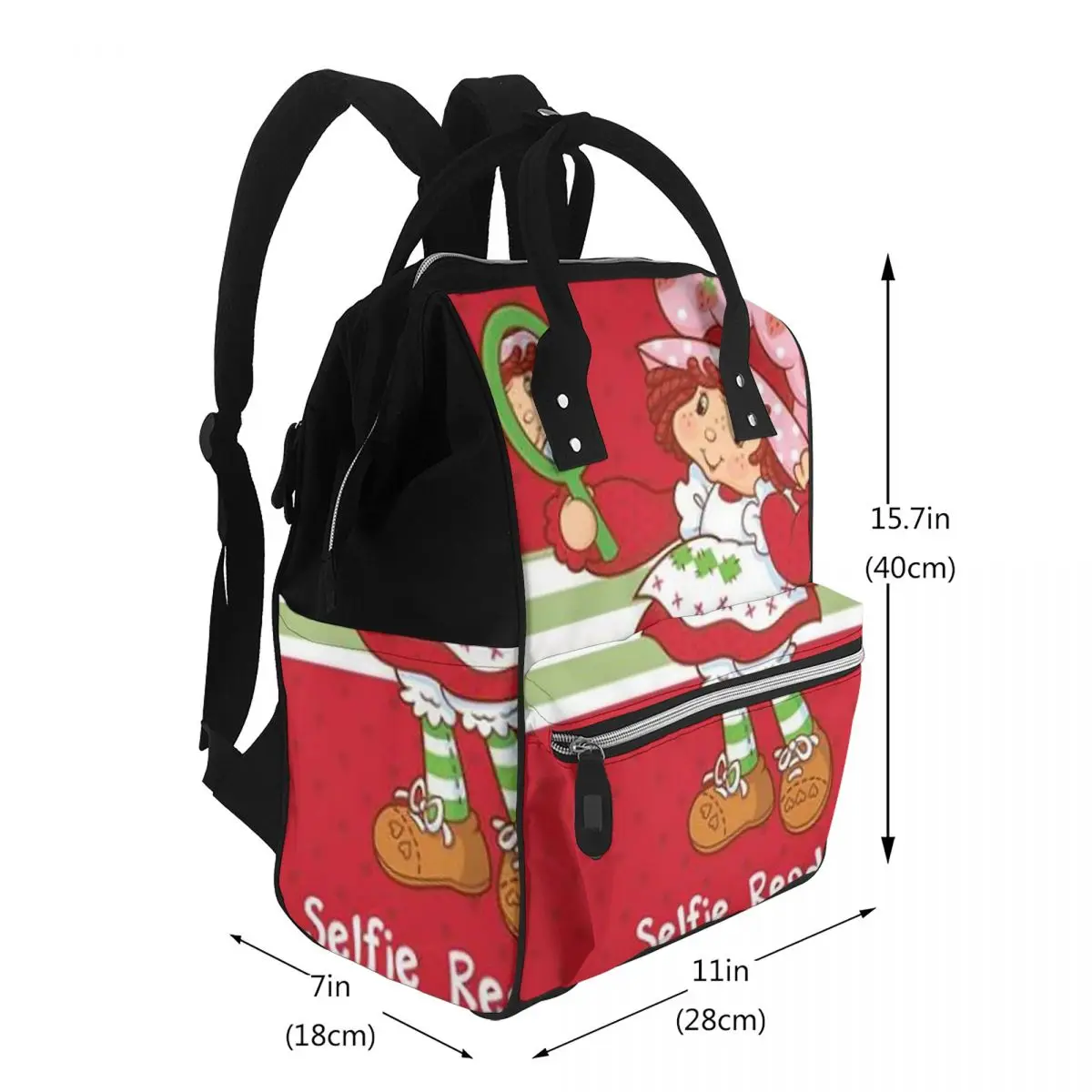 Like Strawberry ShortCake Student Backpack School Bag Hiking Travel Daypack for Men Women Bookbag Shoulder Bags