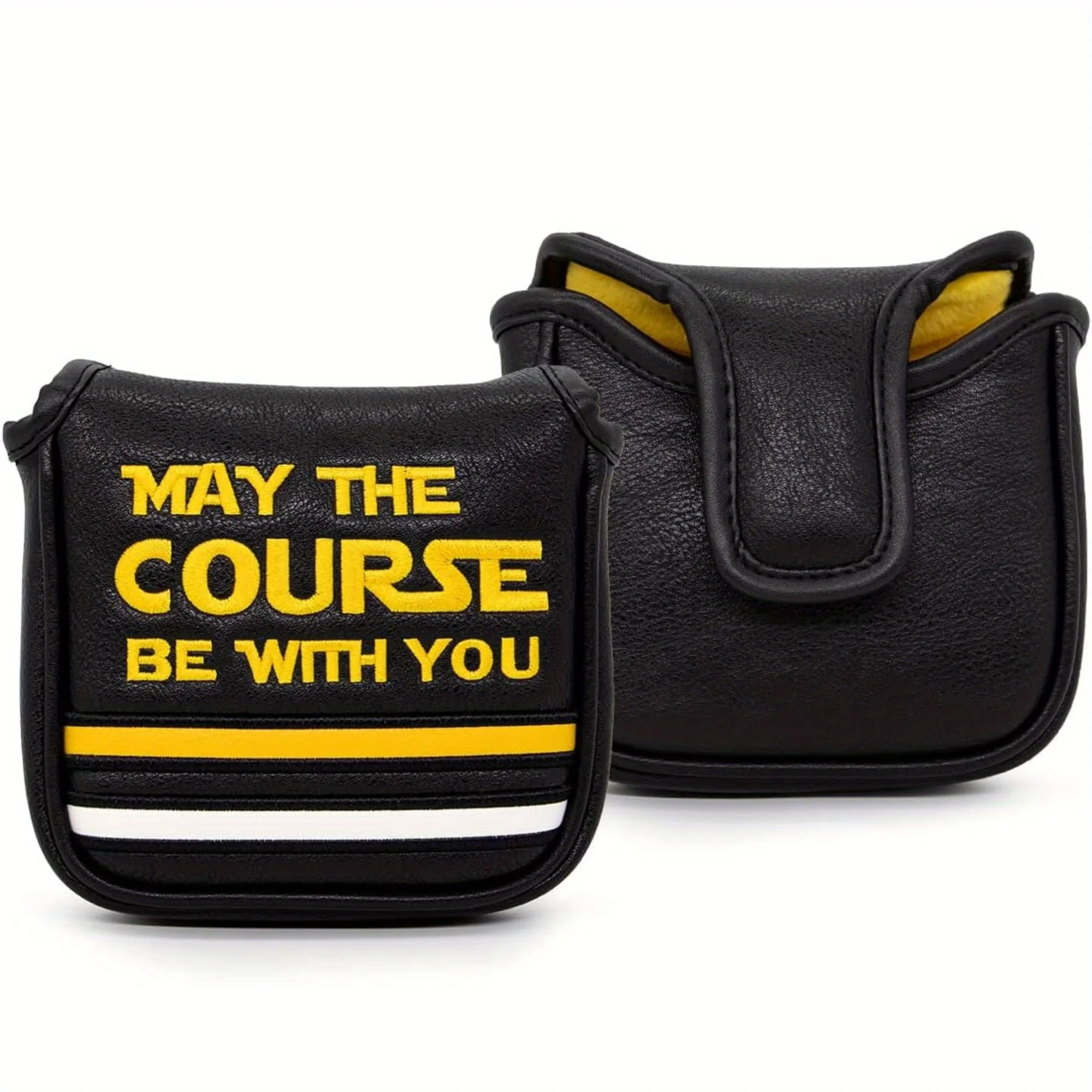 

Головные уборы для гольфа Чехлы на голову для гольф-клуба May The Course Be with You Стильная вышивка Премиум Отличный рождественский подарок для любителей гольфа