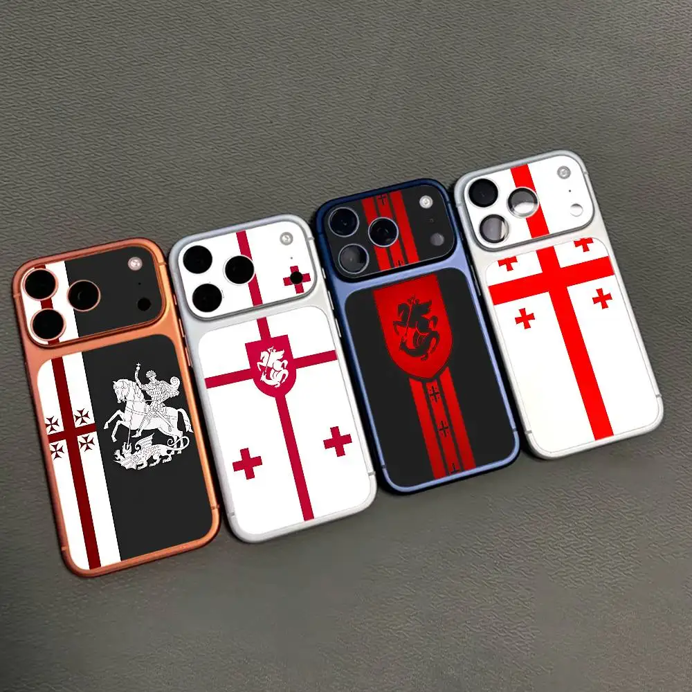 

Georgia Flag For iPhone 17Pro 17ProMax rear skin film,anti-scratch lens protector back cover