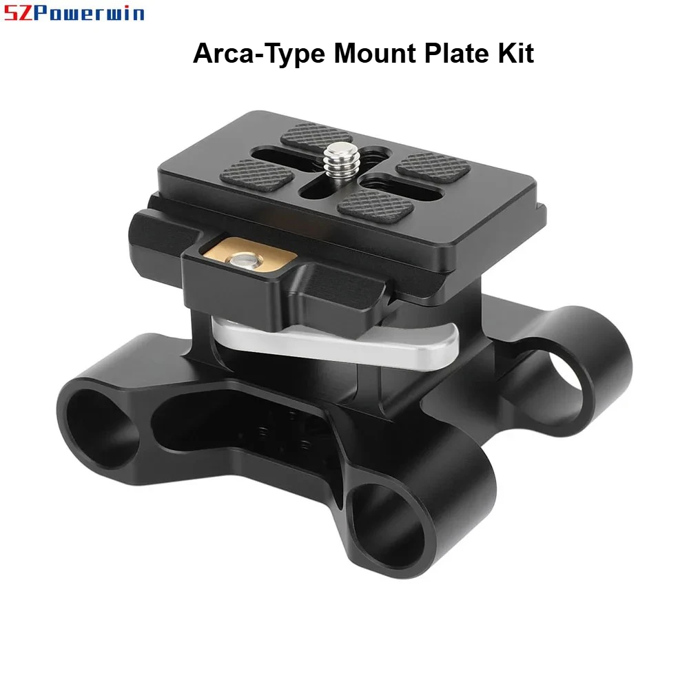

Arca-Type Mount Plate Kit with 15mm Dual Rod Clamp Universal with Arca-Swiss Quick Release Plates