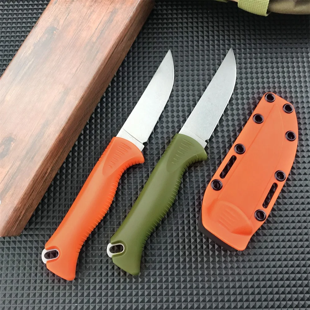 

BM15505 Outdoor Camping Fixed Blade Knife D2 Steel Blade and Nylon Fiber Handle Men's Adventure Survival Gear