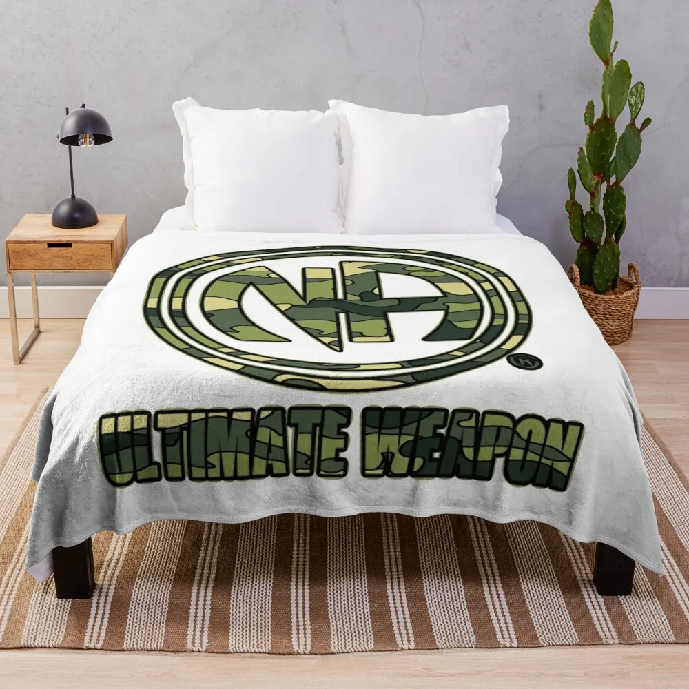 Narcotics Anonymous Gifts 12 Steps Camo Ultimate Weapon Throw Blanket Flannel Blanket Soft Plush Plaid