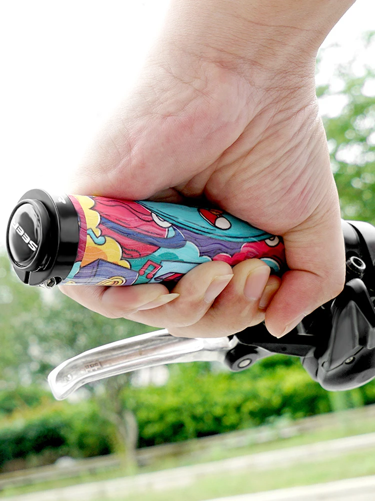 AliExpress SEER MTB Bike Handlebar Silicone Grips Cover Anti-slip Shockproof Double Lock Bike Handle Cover With Plug Cycling Parts