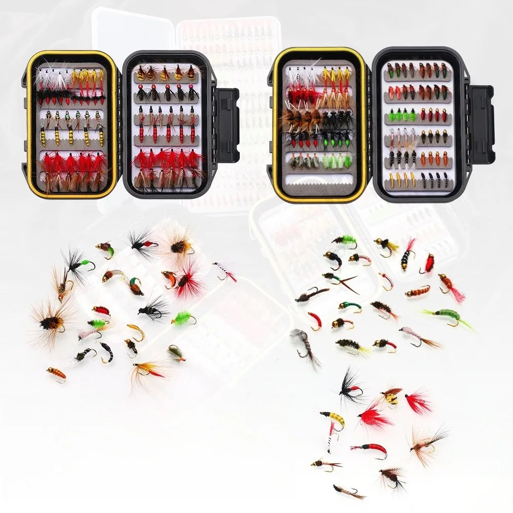 

Fly Fishing Lure Kit Artificial Baits River Stream Trout Saitama White Stripe Assorted Flies Sequin Fishing Tackles Accessories
