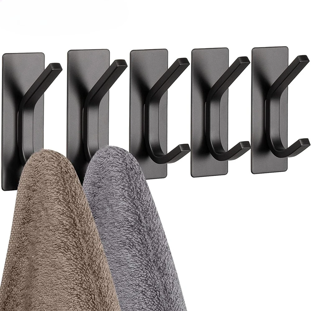 4-20Pcs Edelstahl Badezimmer Hängen Haken Kein Bohren Rostfrei Mantel Rack Heavy Duty Wand Kleidung Klebstoff Robe haken