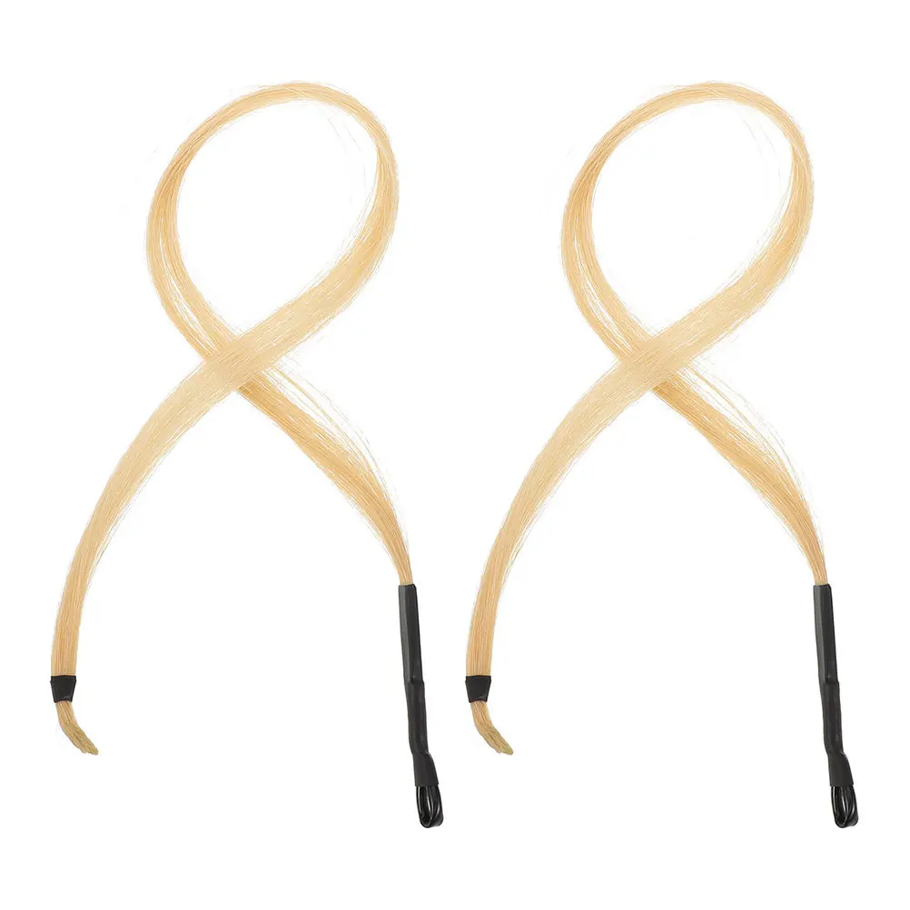 

2Sets Erhu Hair Natural White Horsetail Replacement Fine Bowstring Parts for Musical Instrument Erhu Accessories