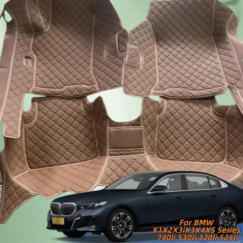 

Car Floor Mats Custom Leather For BMW X1X2X3iX3X4X5 Series 740li 530li 320li 525li Car Interior Accessories