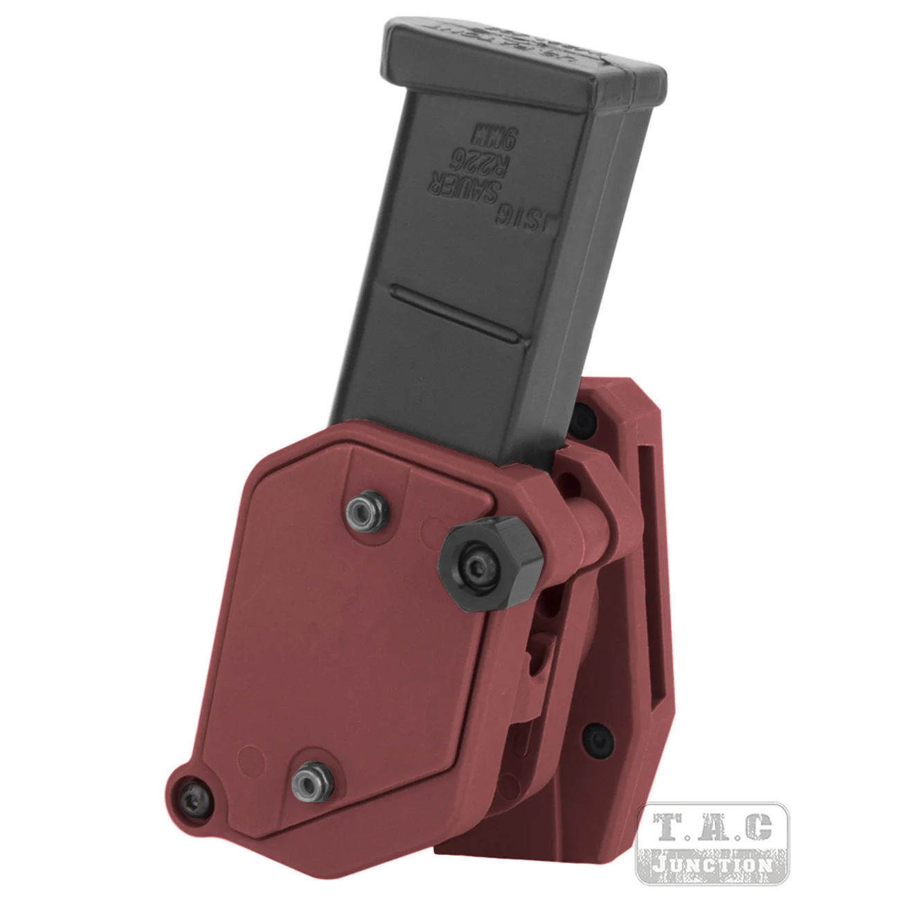 IPSC USPSA IDPA Red 9mm.45 Competition Multi-Angle Speed Pistol Magazine Pouch Mag Holster