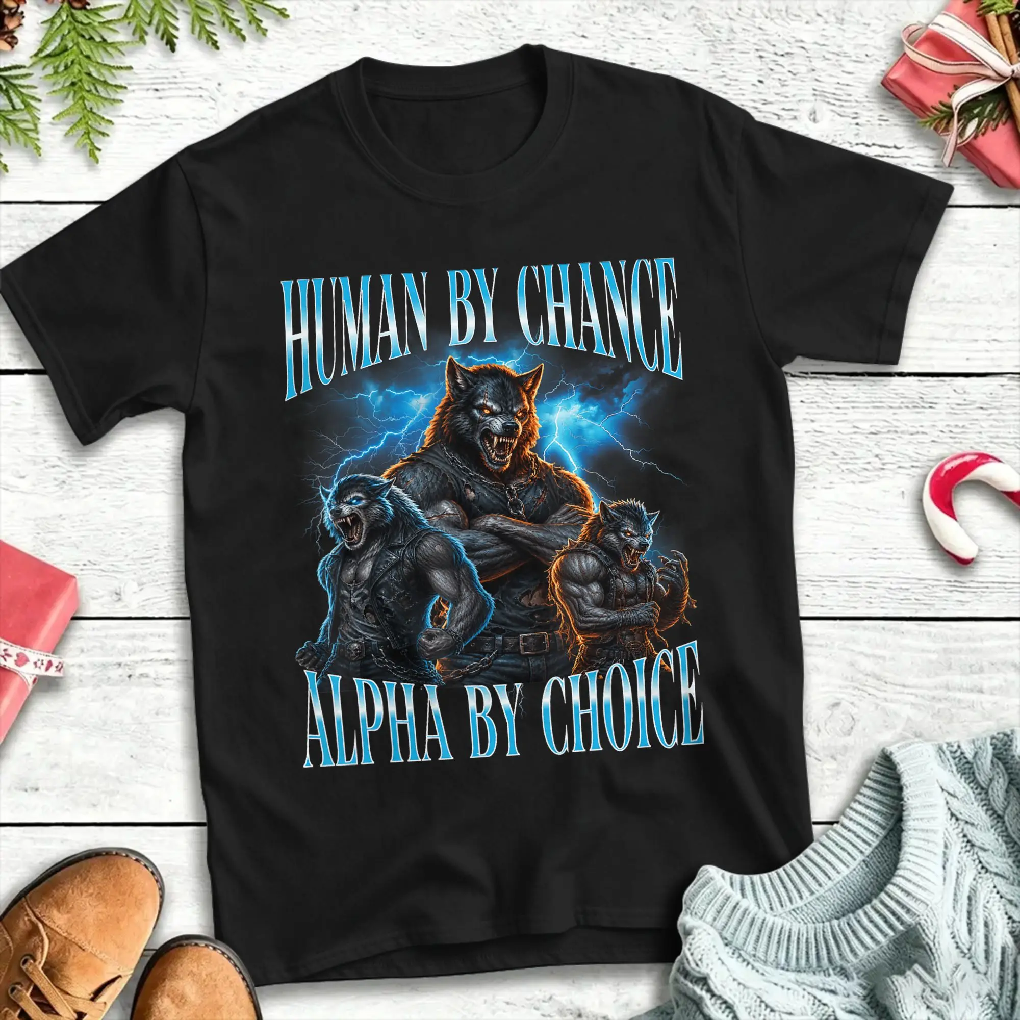 Human By Chance Alpha By Choice T-Shirt Summer  Harajuku T-Shirts Pure Cotton O Neck 4XL 5XL 6XL Tees Short-Sleeved Y2K Fun Tops