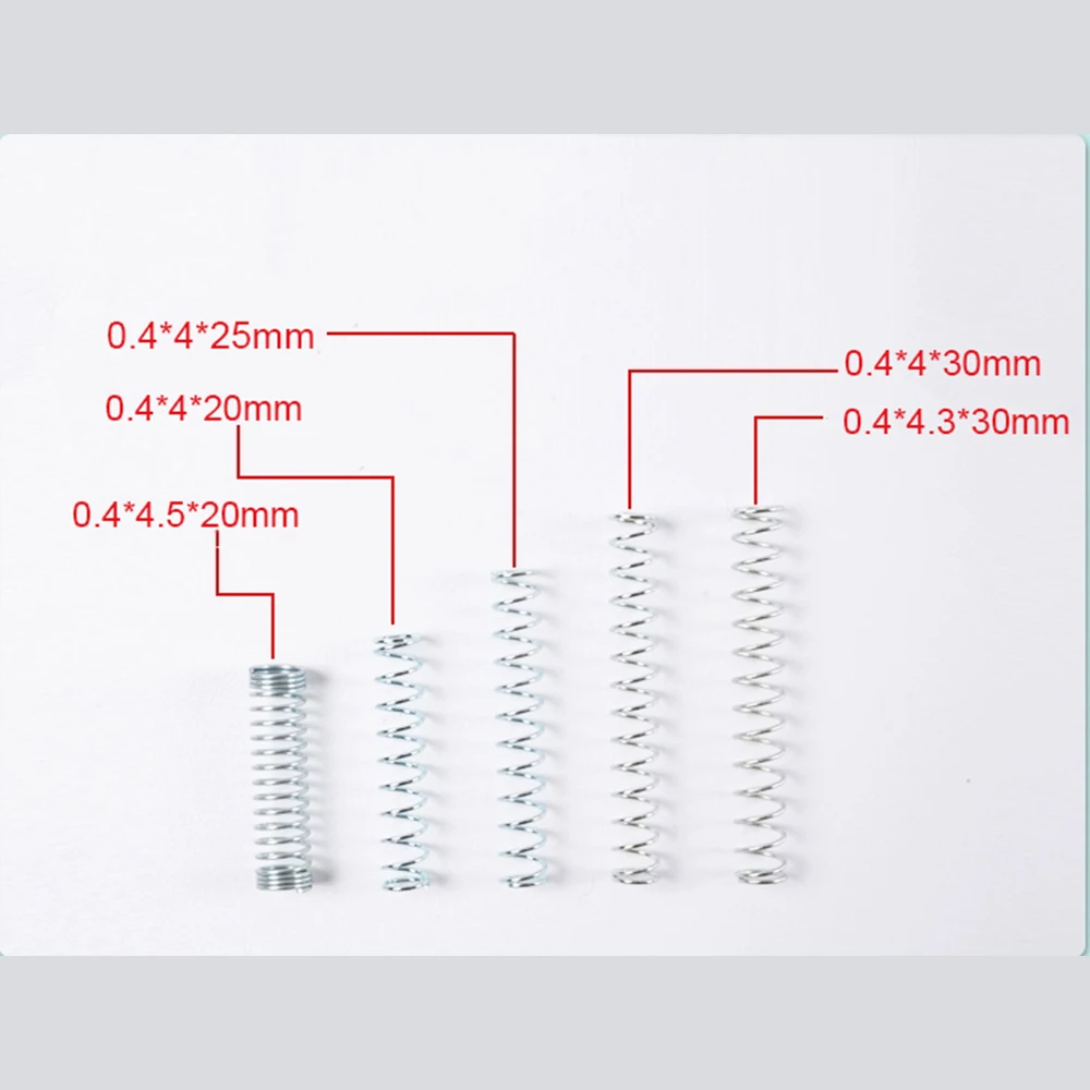 10/20/50pcs Pen Core Return Spring 0.4x4mm Precision Small Compression Spring