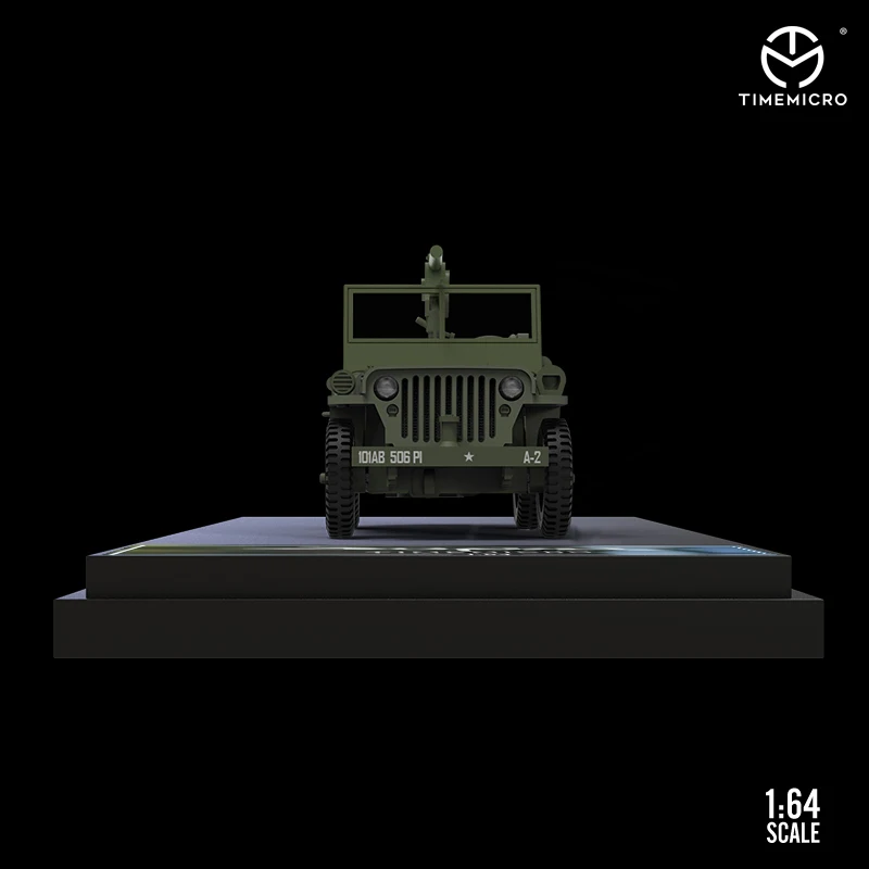 TM In Stock 1:64 WW2 Willys MB Military Vehicles Alloy Diorama Car Model Collection Miniature Carros Toys Time Micro