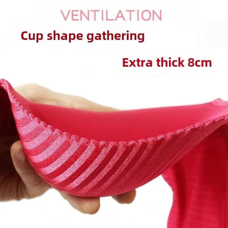 

Бюстгальтер пуш-ап 8 см для чашки, маленькая грудь, без косточек, толстый мягкий бюстгальтер без косточек с регулируемыми бретелями, удобный усилитель сексуального нижнего белья