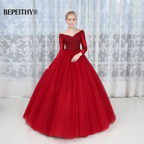 Vintage Lace Top Ball Gown BEPEITHY