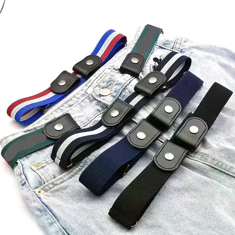 Men Women Buckle-Free Elastic Belt Without Buckle Seamless Lazy Belt
