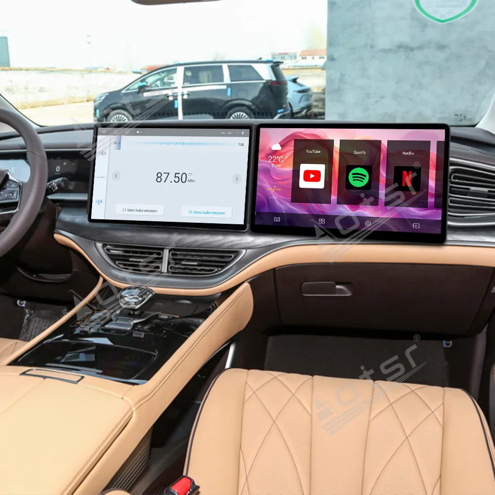 15,6-zoll-Touchscreen Für DENZA D9 2022-2024 Android 13 Passagier sitz Auto Stereo Radio Carplay Multimedia GPS Navigation