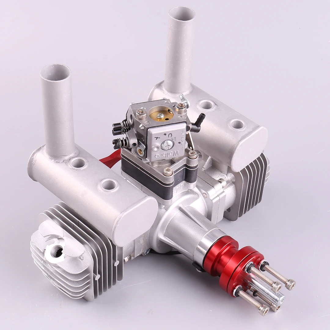 New RCGF 70cc Twin Cylinder Petrol/Gasoline Engine Dual Cylinder with Muffler/Igniton/Spark Plug for RC Model Airplane