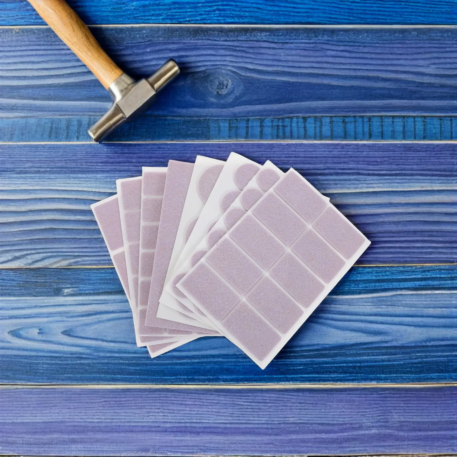 8Sheets Felt Pads for Chairs Tables Furniture Legs Floor Protectors Noise Reduction Strong Adhesion Versatile Fit Living Room