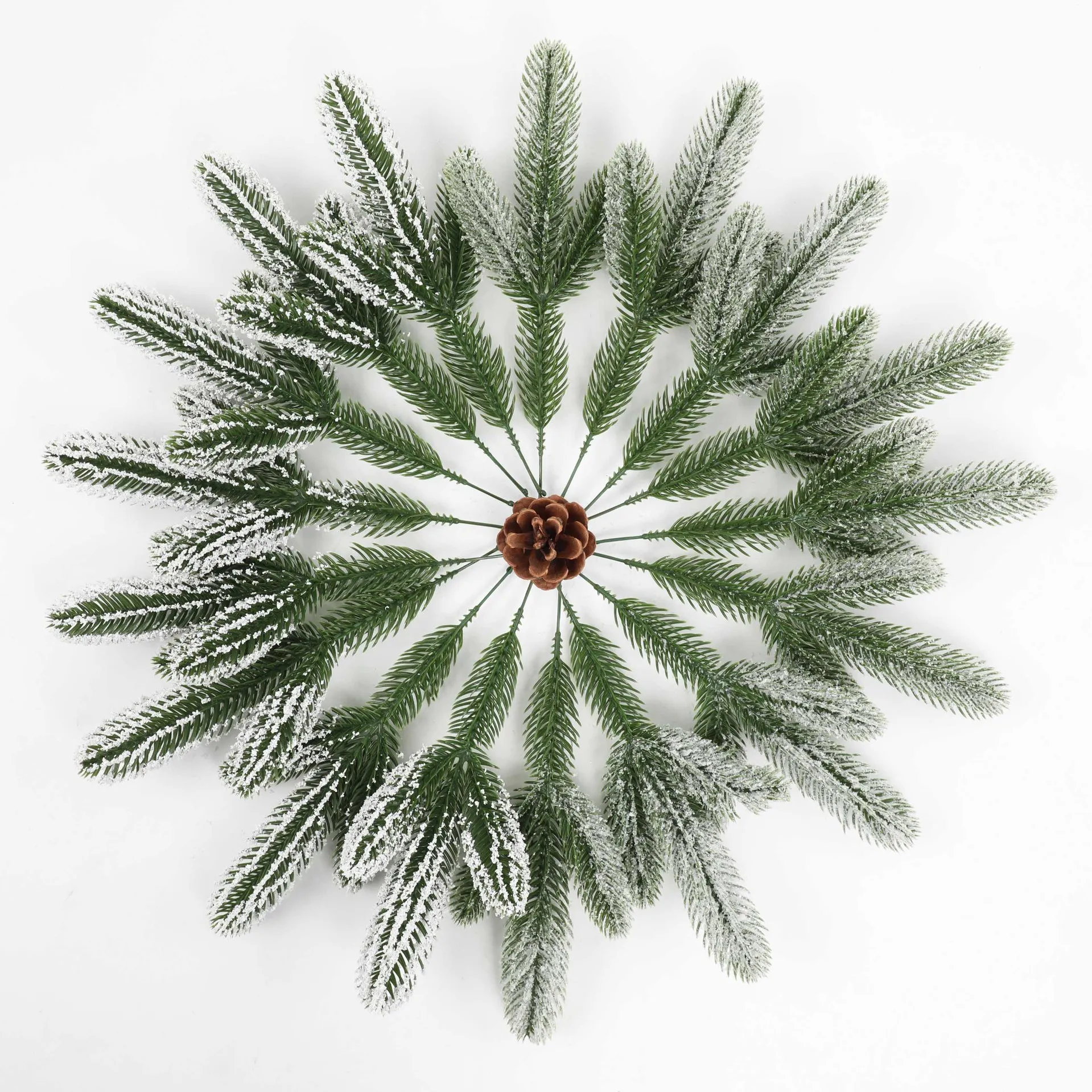 

Artificial Green Plants, Three-pronged Pine Needle Christmas Wreath, Christmas Tree Decorations, Wholesale Artificial Plants
