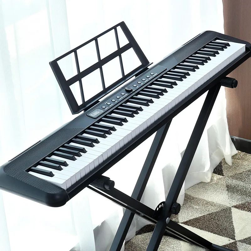 

2025 Portable Multifunctional Electronic Piano Home Beginner Strength Keyboard Smart 88-key Electronic Piano
