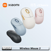 Xiaomi Wireless Mouse 3 Colorful Bluetooth Dual Mode 2.4GHz Office Silent Ergonomic Optical Laptop Computer Soft-tone Keying