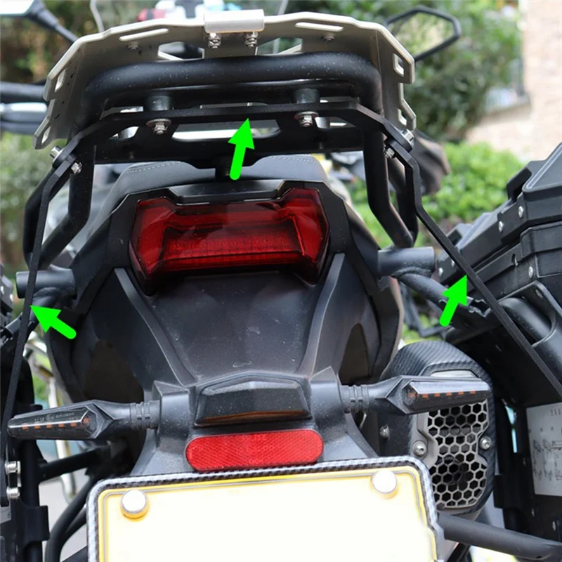 

A90Q-Luggage Bracket Three Box Bracket Reinforcement Fixed Rod Tailbox Side Support Black For Voge DS525X DS525 X DS 525X