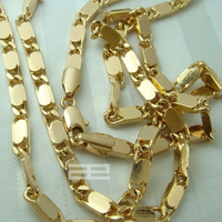Gold Plated  New Style Cuban 50-70cm Length Chain Necklace N45