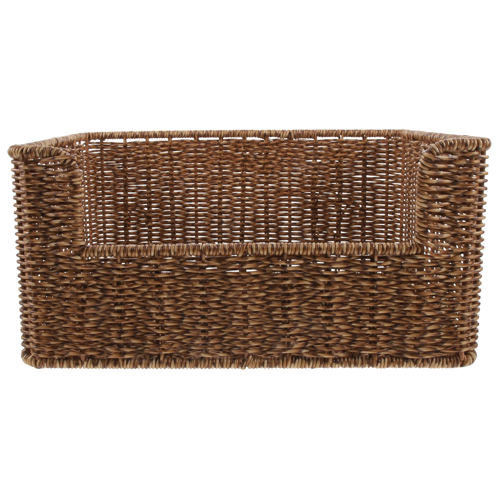 

Imitation Rattan Woven Basket Color Storage Baskets for Home Office Book Organizer Kitchen Sundry Holder Modern