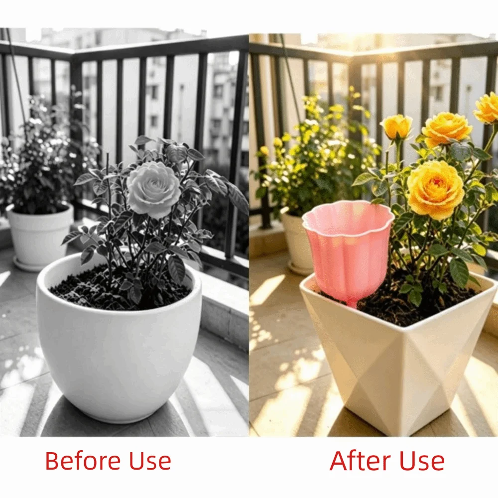 Water Dripper Portable Automatic Drip Irrigation System Plastic Moisturizing Self-Watering Stakes Mini Dripping Device Garden