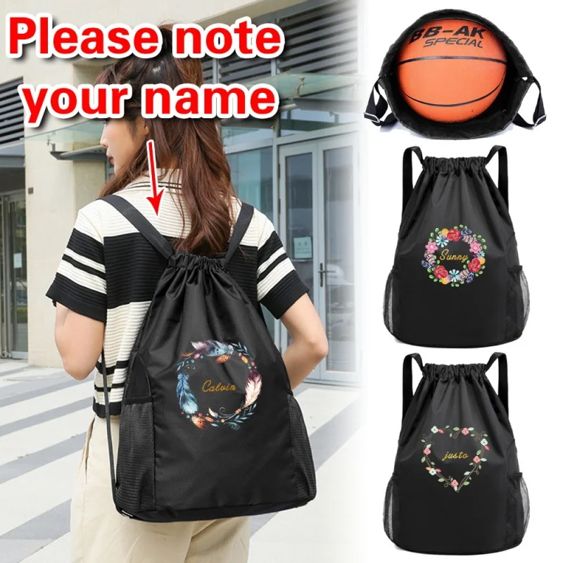 กระเป๋าเป้บาสเก็ตบอลแบบกำหนดเอง 1 ชิ้น - ชื่อส่วนตัว กระเป๋ากีฬาไนลอนทนทาน พร้อมช่องแยกของแห้ง/เปียก จุของได้เยอะ เหมาะสำหรับการเดินทาง