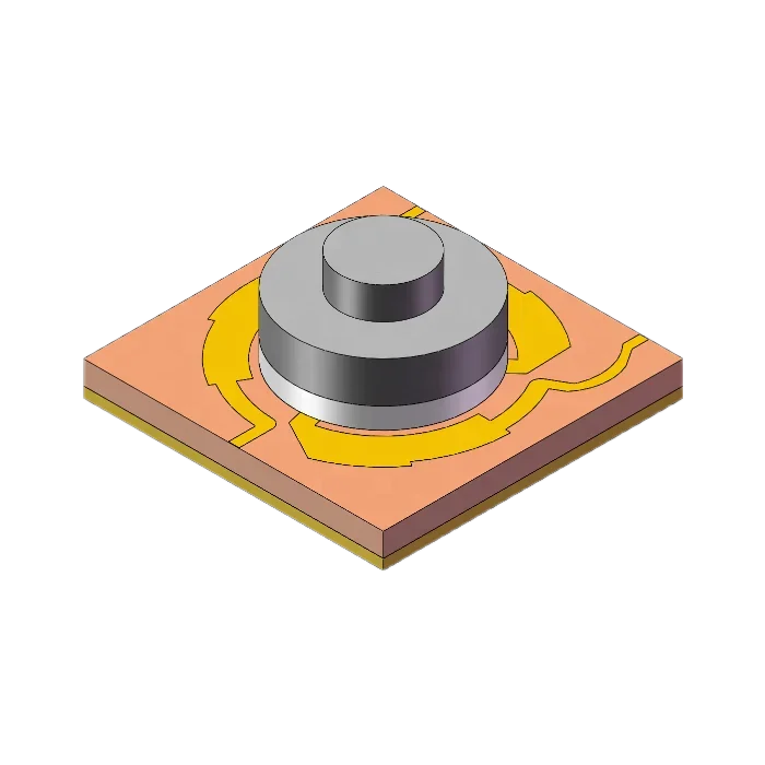 C~Ku-band 6.0~18.0 GHz Microwave Ferrite Broadband Microstrip Single Circulator