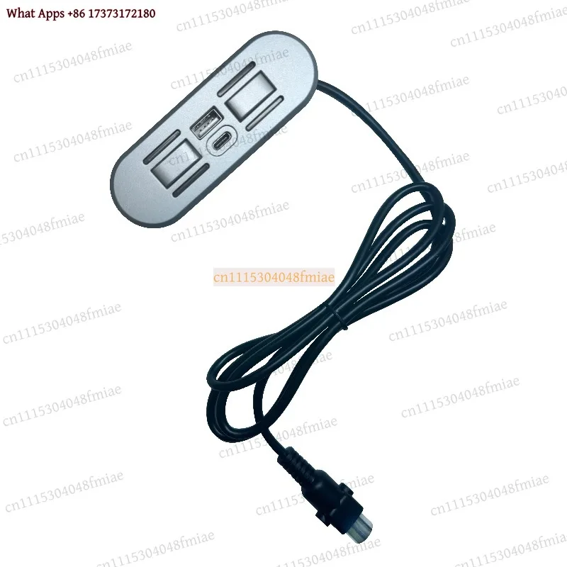 Single-seater Electric Sofa Hand Controller Button Switch with A+C Charging Single Motor Lift Smart Furniture Control Switch