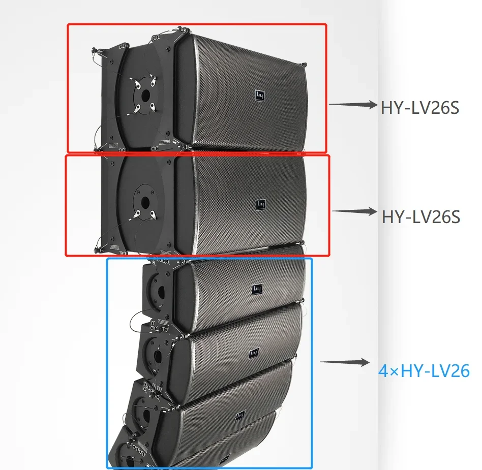 LF Driver audio Passief aangedreven podiumluidsprekers Subwoofer DJ line array-luidspreker